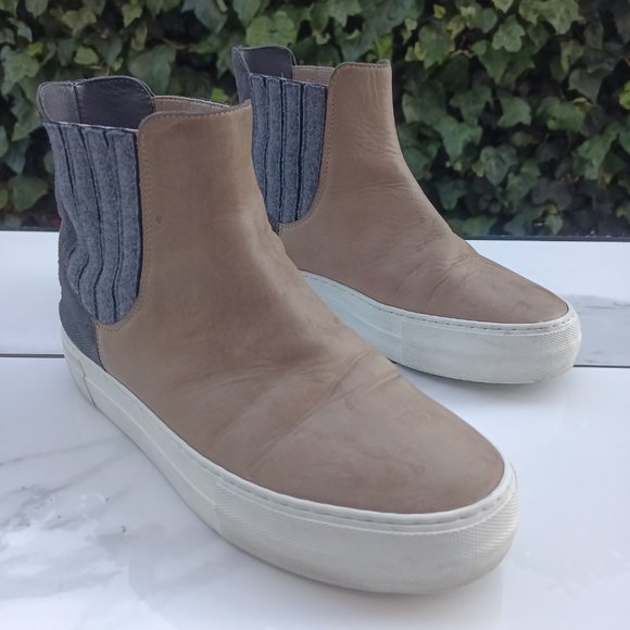 Lorena Antoniazzi Chelsea Style Sneakers Size 36 Tan/Black/Gray MSRP $687 - Picture 2 of 10